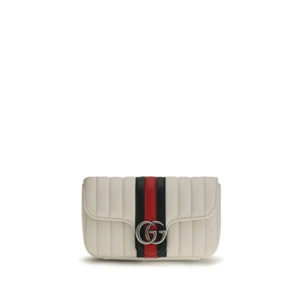 Gucci White Lamb Ovis Aries Shoulder Women's Bag